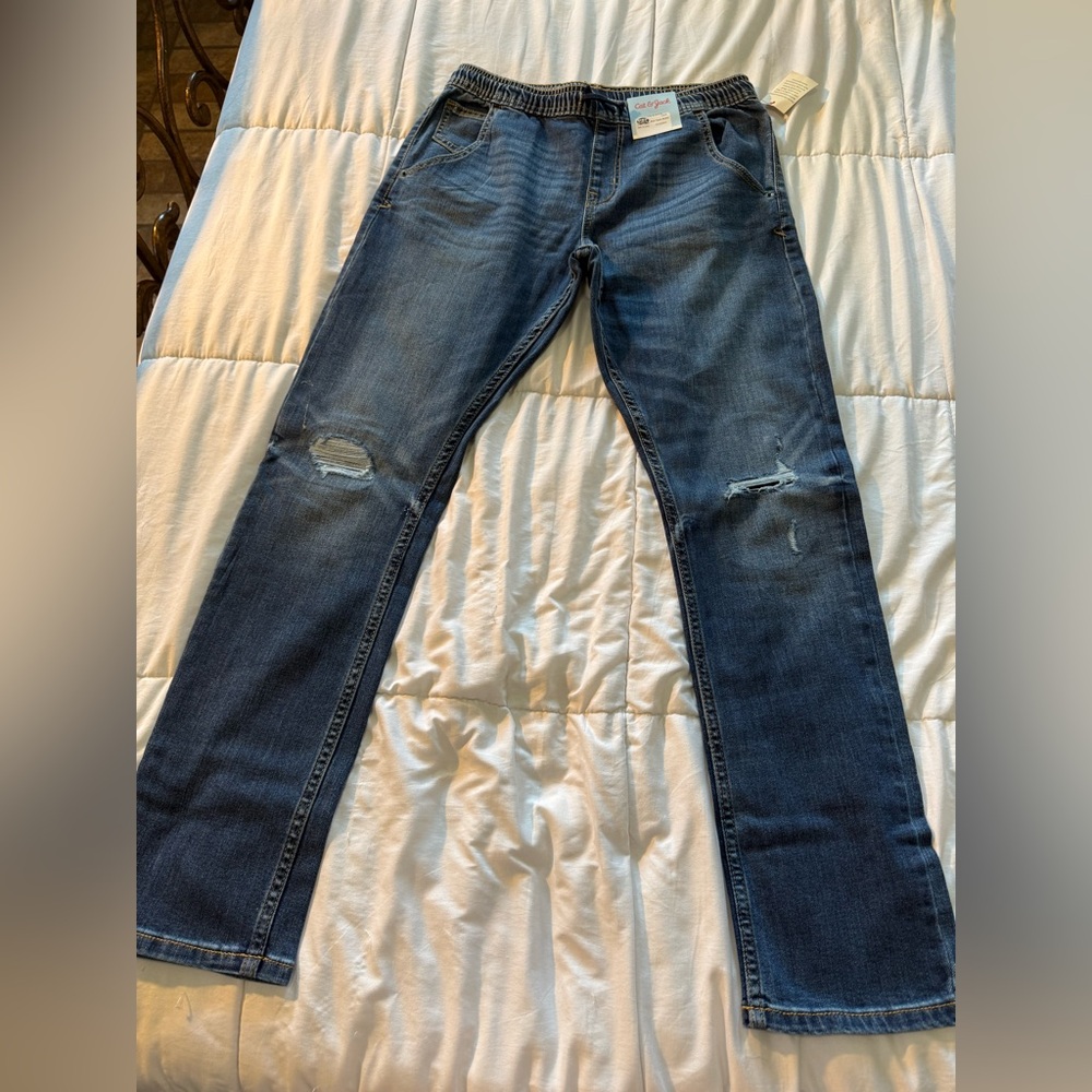 Cat & Jack Men's Straight Blue Jeans